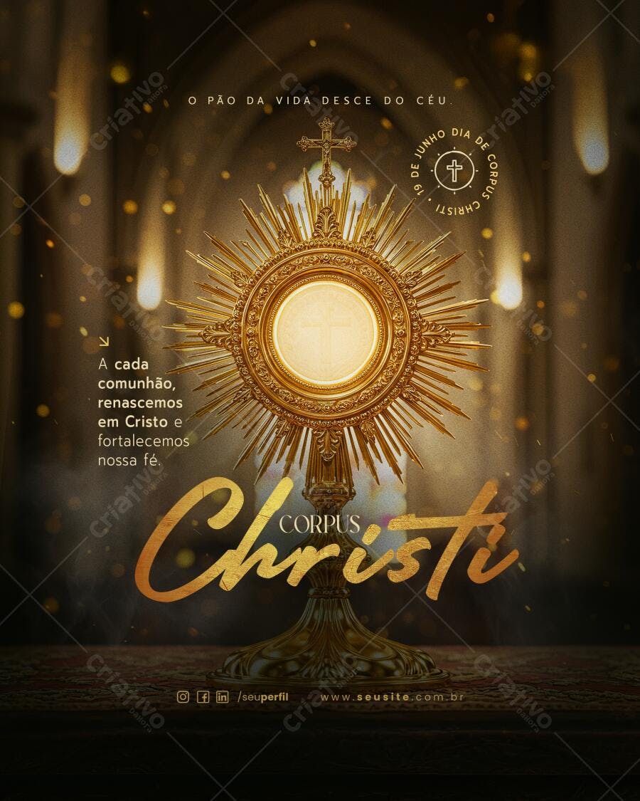 Flyer Corpus Christi PSD Editável