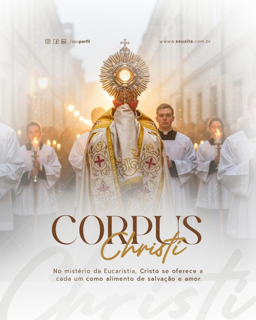 Flyer Corpus Christi PSD Editável