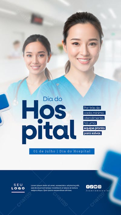 Dia do Hospital 01 de julho social media data comemorativa STORY (2)