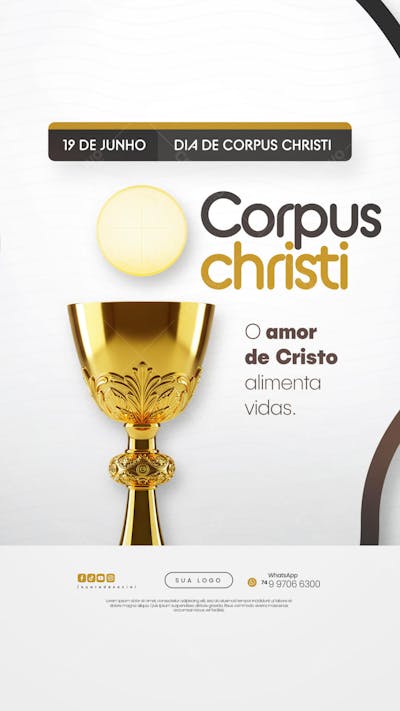 Dia de Corpus Christi Social Media PSD Editável (1)