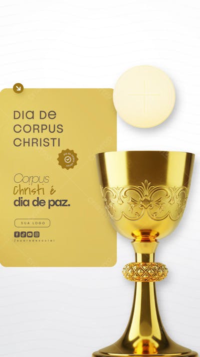 Dia de Corpus Christi Social Media PSD Editável (2)