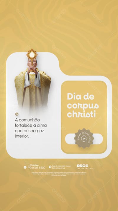 Dia de Corpus Christi Social Media PSD Editável (6)