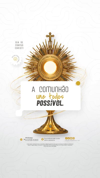 Dia de Corpus Christi Social Media PSD Editável (16)