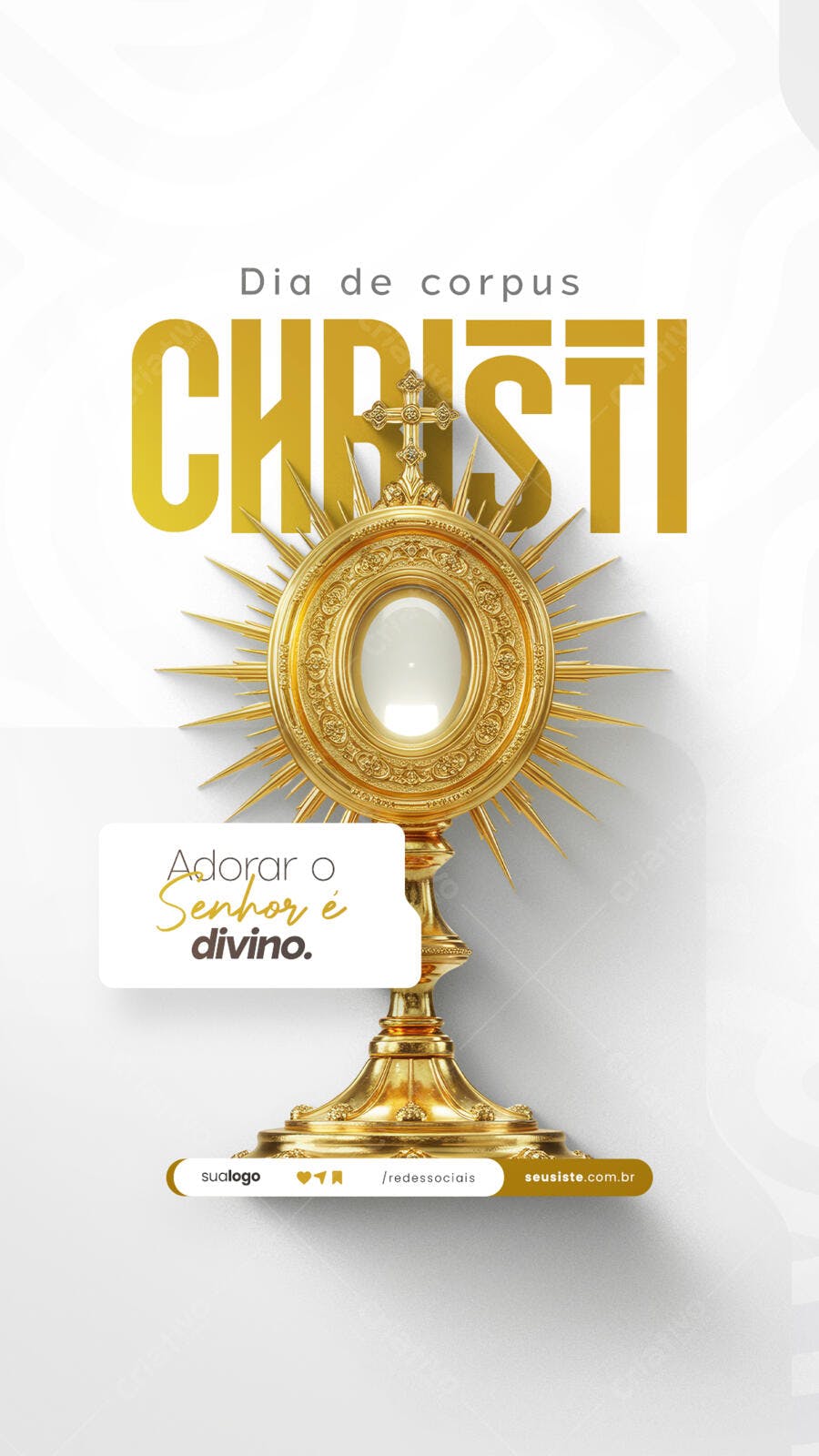 Post para Corpus Christi PSD Editável