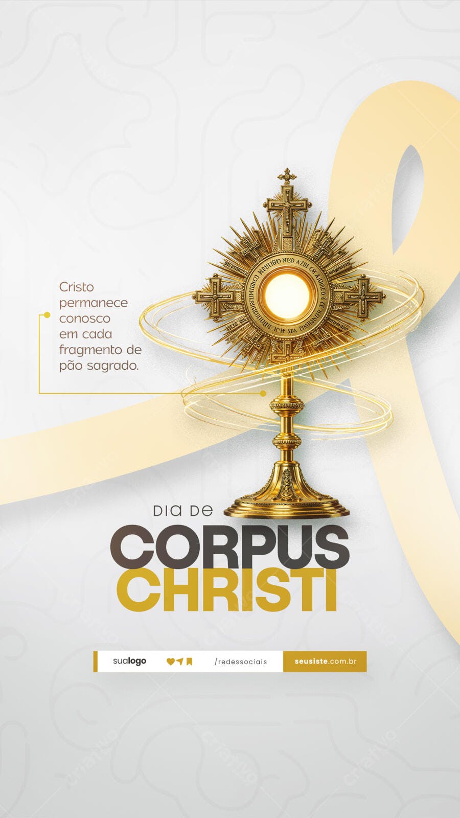 Flyer Dia de Corpus Christi PSD Editável