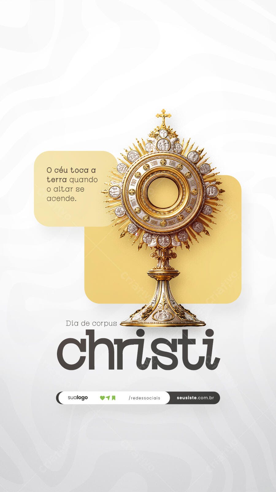 Post para Corpus Christi PSD Editável