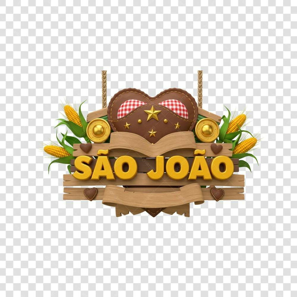 selo 3d são joão do amor
