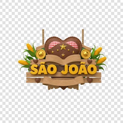 selo 3d são joão do amor