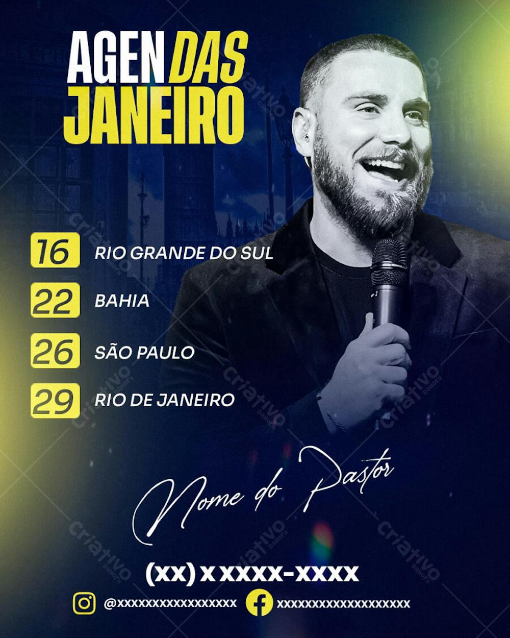 FLYER GOSPEL DE AGENDA