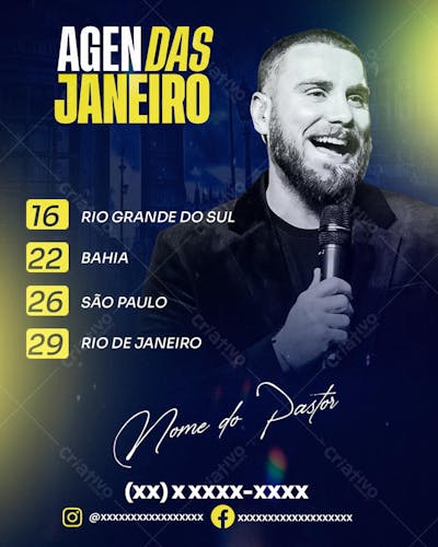 FLYER GOSPEL DE AGENDA