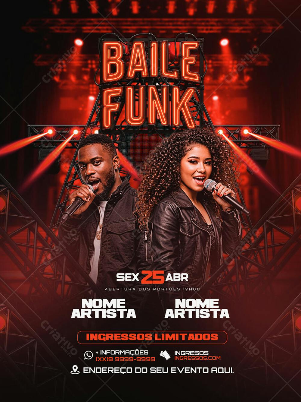 Flyer Baile Funk
