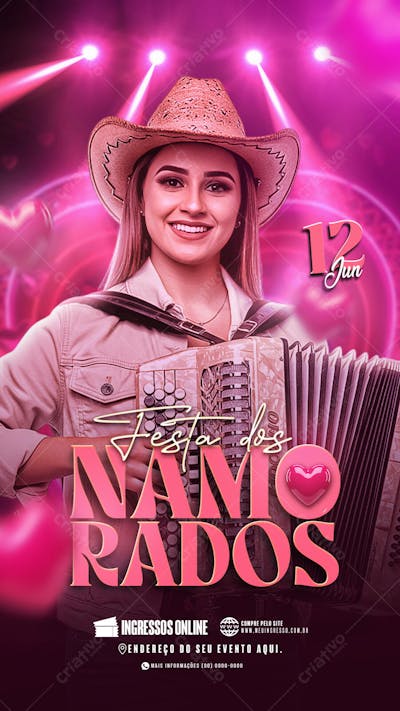 Flyer Festa dos Namorados Story