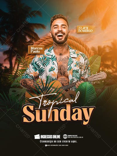 Flyer Tropical Sunday