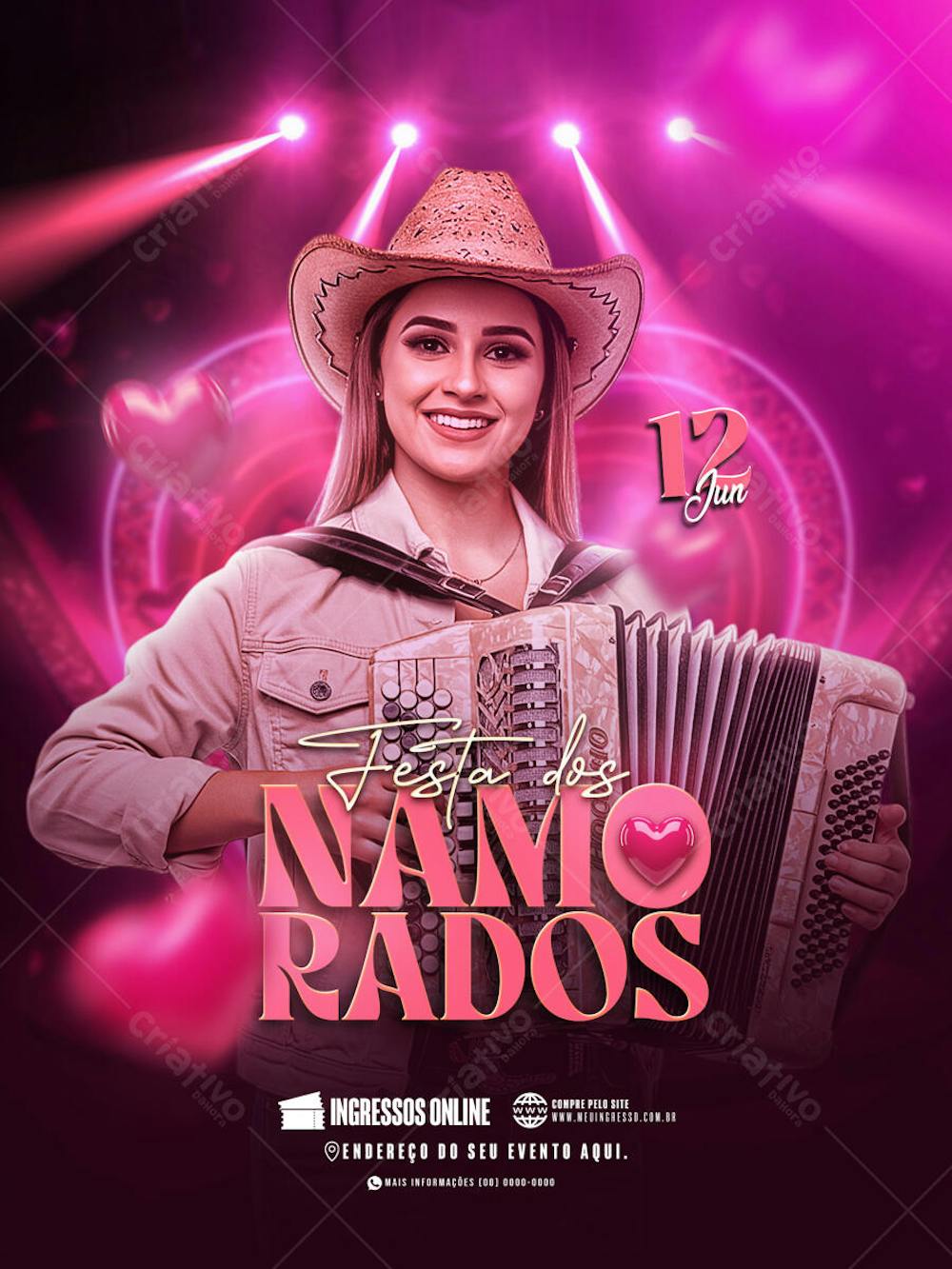 Flyer Festa dos Namorados
