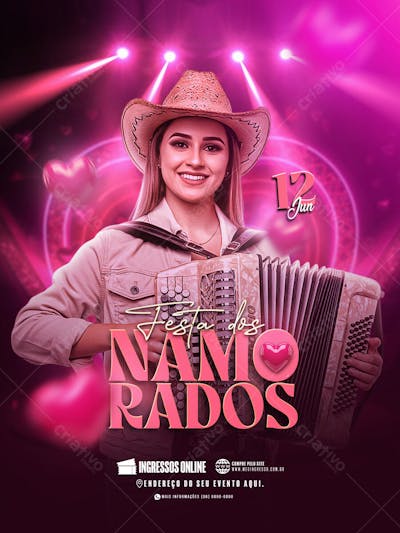 Flyer Festa dos Namorados