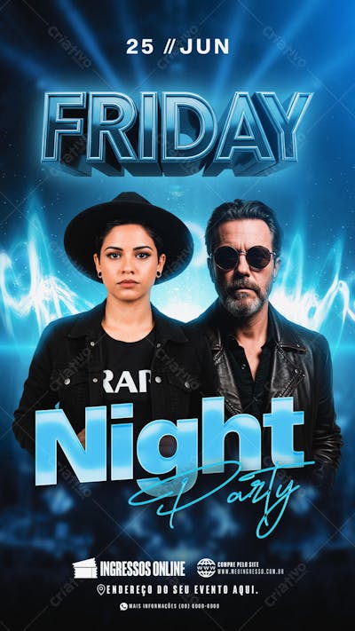 Flyer Friday Night Club Story