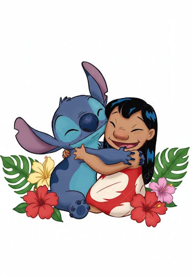 LILO E STITCH ABRAÇO 01