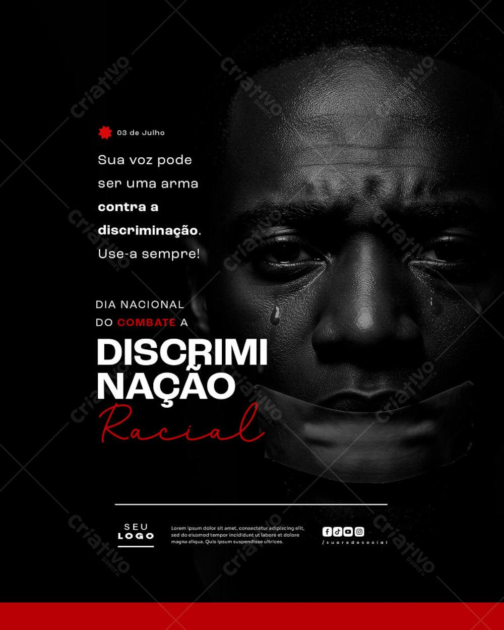 Dia Nacional do Combate a Discriminação Racial 3 de julho social media feed (1)