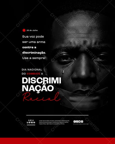Dia Nacional do Combate a Discriminação Racial 3 de julho social media feed (1)