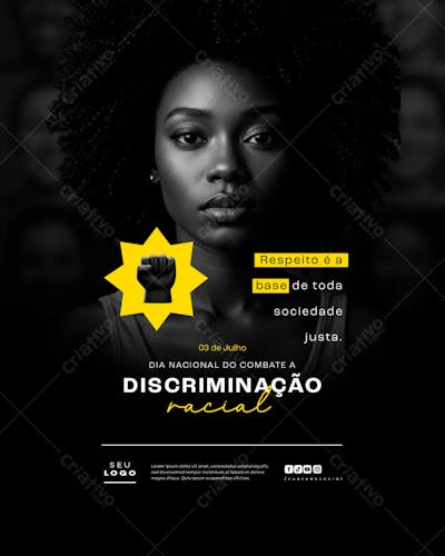 Dia Nacional do Combate a Discriminação Racial 3 de julho social media feed (4)