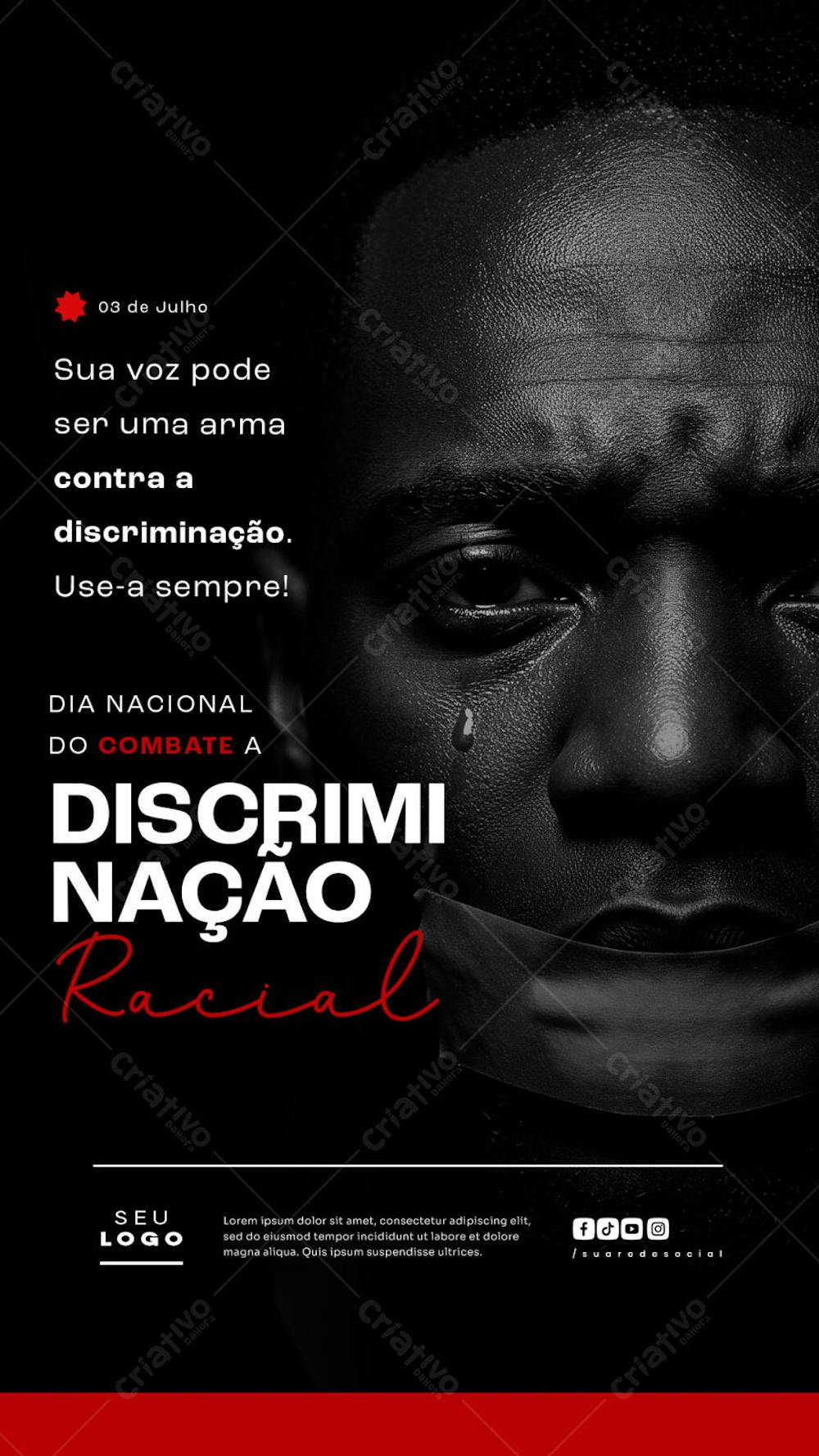 Dia Nacional do Combate a Discriminação Racial 3 de julho social media story (6)