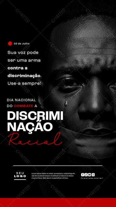 Dia Nacional do Combate a Discriminação Racial 3 de julho social media story (6)