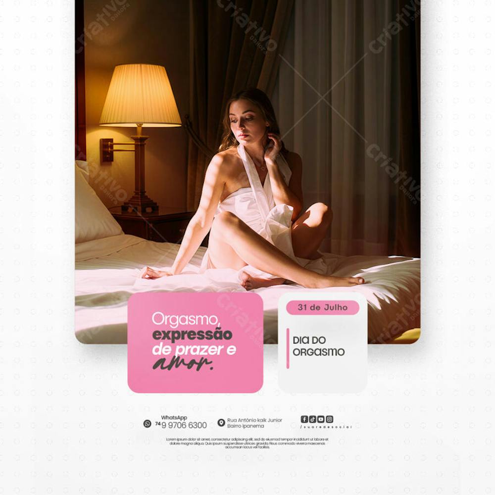 31 de Julho - Dia do Orgasmo - Flyer Social Media PSD Editável (50)