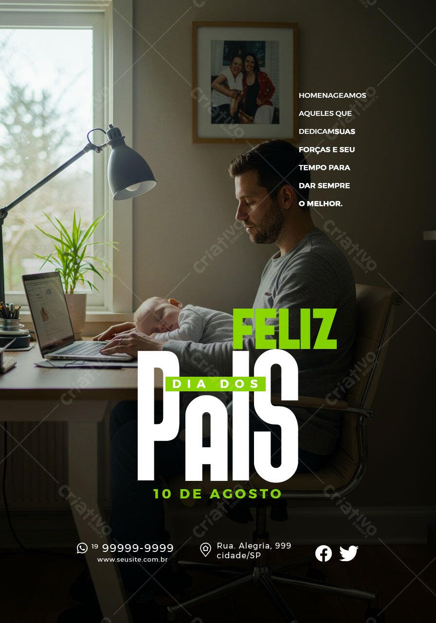 Post para o Dia dos Pais PSD Editável