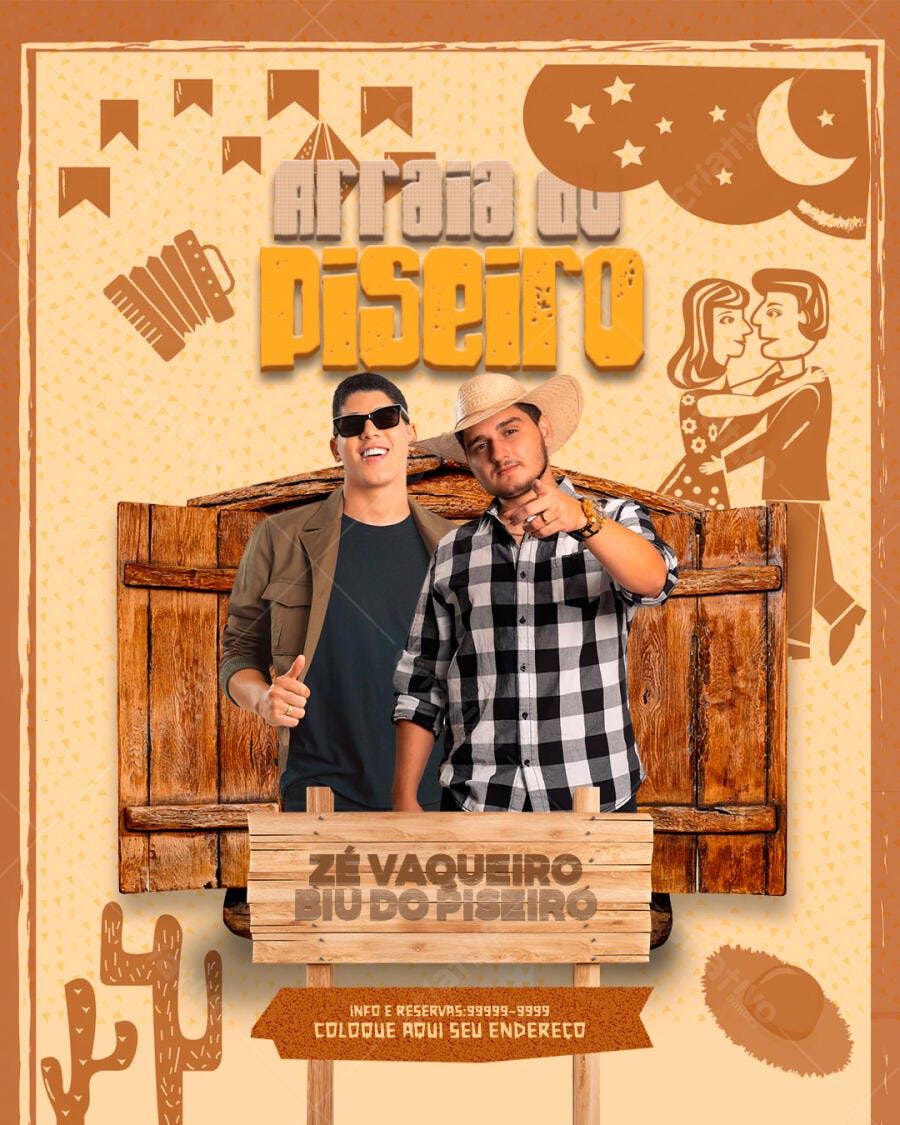 Flyer Festa Junina PSD Editável