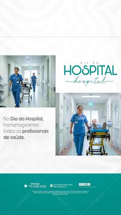 01 de Julho - Dia do Hospital - Flyer Social Media PSD Editável (2)