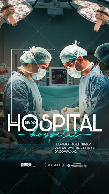 01 de Julho - Dia do Hospital - Flyer Social Media PSD Editável (1)
