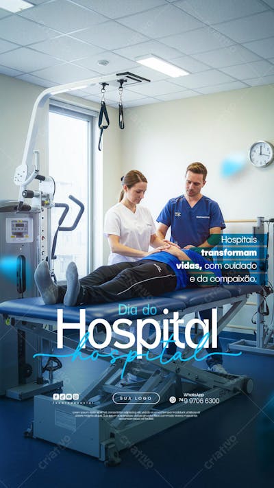 01 de Julho - Dia do Hospital - Flyer Social Media PSD Editável (6)