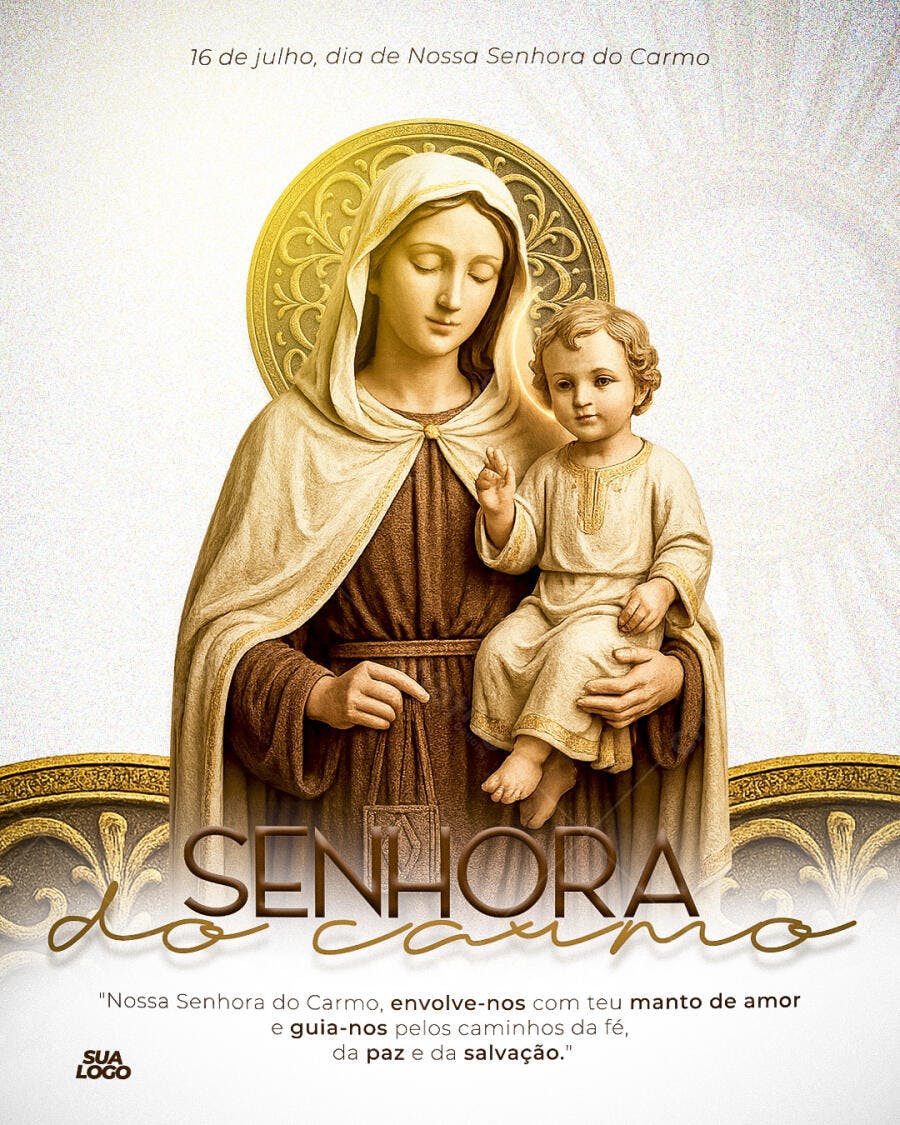 Flyer Nossa Senhora do Carmo 16 de Julho PSD Editável