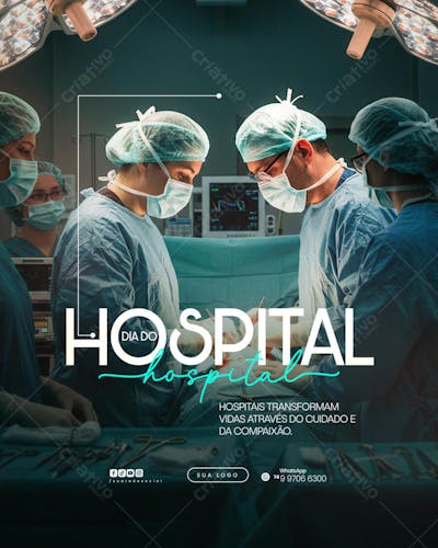 01 de Julho - Dia do Hospital - Flyer Social Media PSD Editável (7)