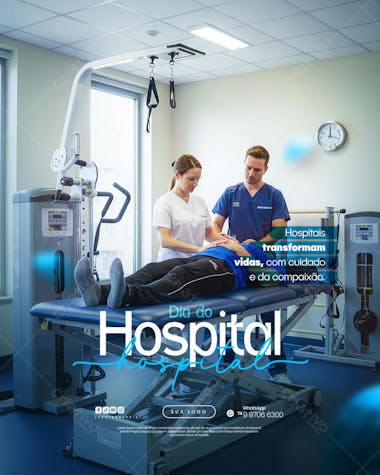 01 de Julho - Dia do Hospital - Flyer Social Media PSD Editável (12)