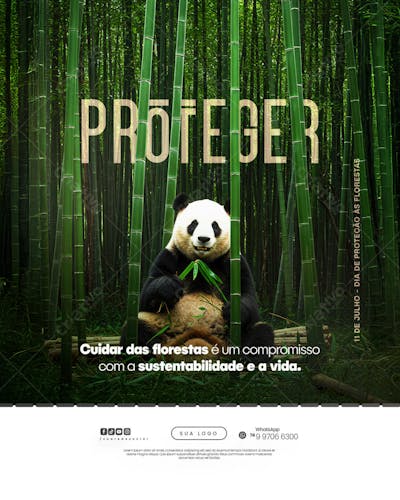 11 de Julho - Dia de Proteção às Florestas Flyer Social Media PSD Editável (9)