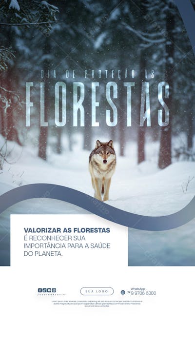11 de Julho - Dia de Proteção às Florestas Flyer Social Media PSD Editável (4)