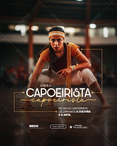 03 de Agosto Dia do Capoeirista Capoeira Flyer Social Media PSD Editável (7)