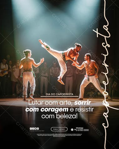 03 de Agosto Dia do Capoeirista Capoeira Flyer Social Media PSD Editável (11)