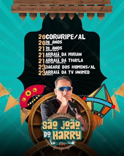 Agenda Semanal São João - Harry