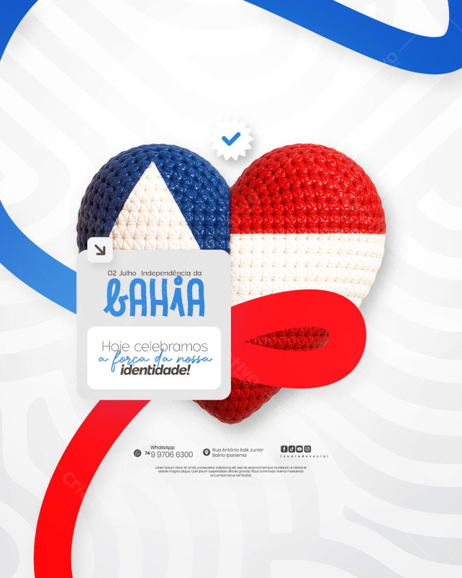 Flyer Independência da Bahia PSD Editável
