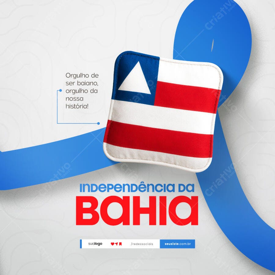 PSD para Dia da Independência da Bahia Editável