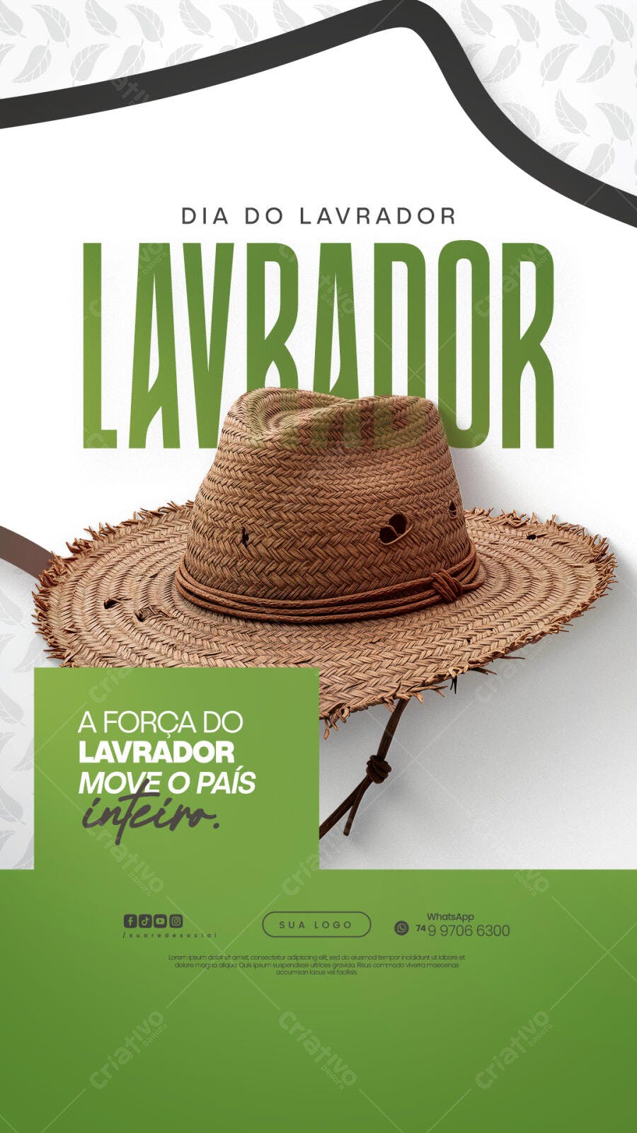 Flyer Dia do Lavrador PSD Editável