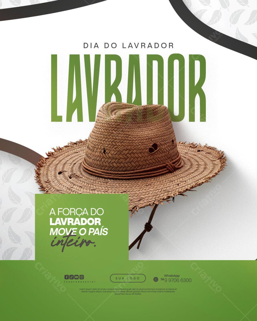 Flyer Dia do Lavrador PSD Editável