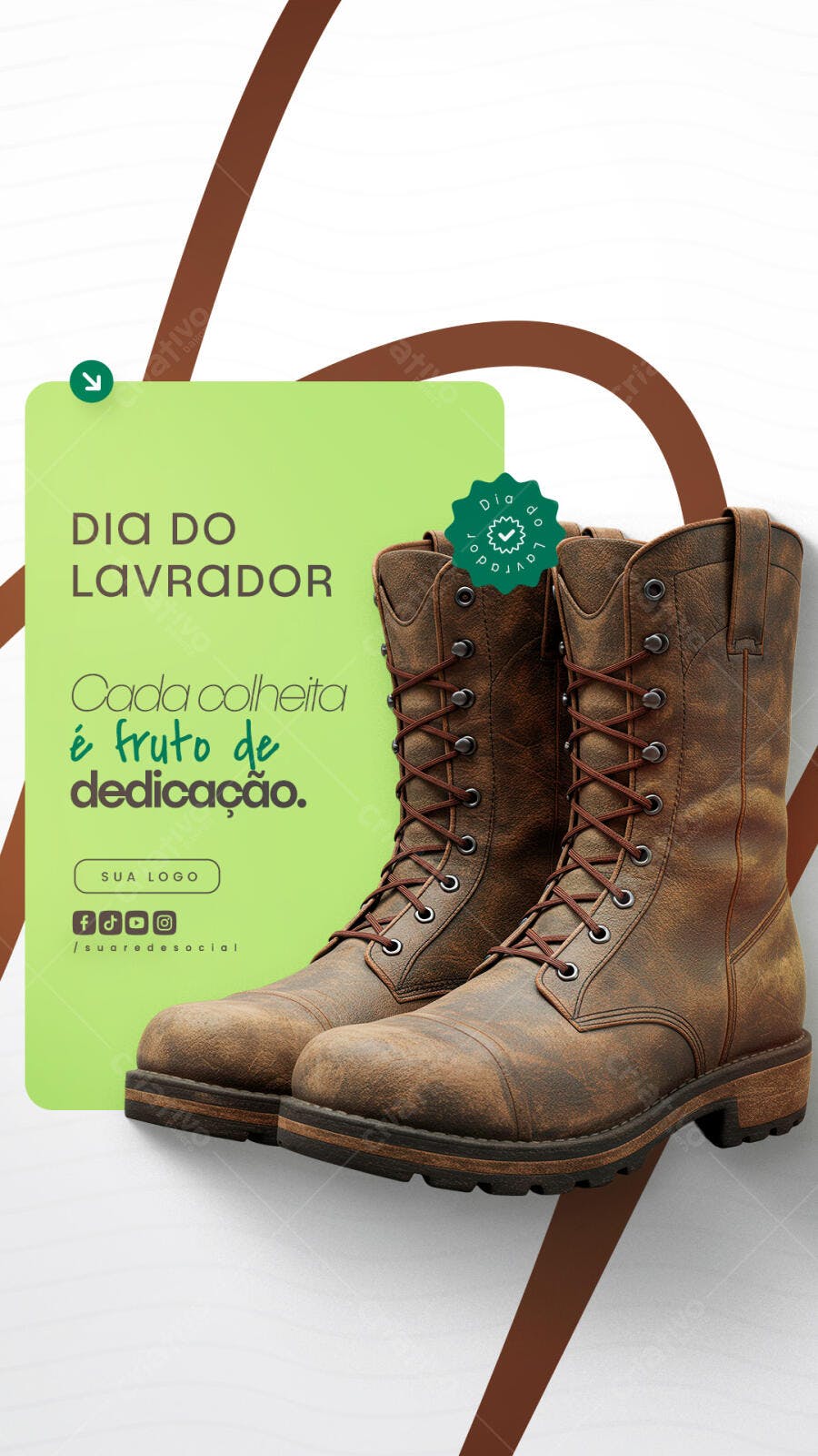 Post para o Dia do Lavrador PSD Editável