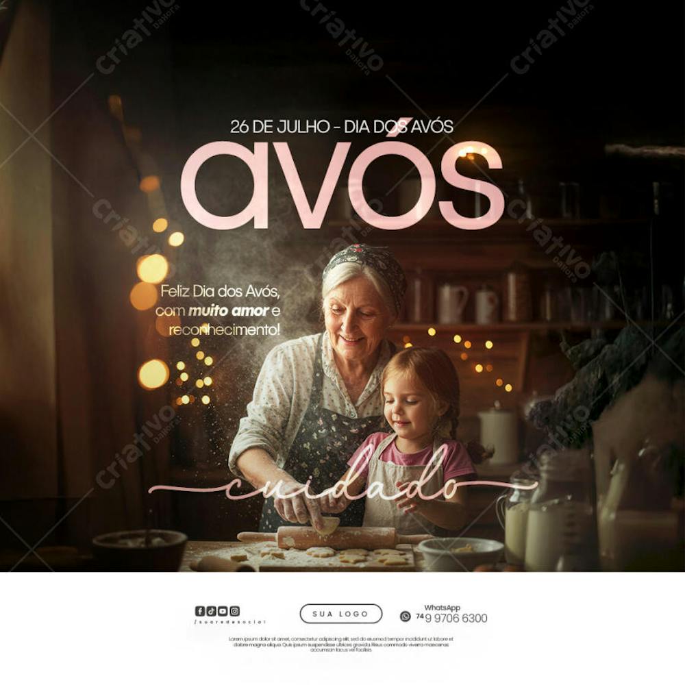 26 de Julho - Dia dos Avós Flyer Social Media PSD Editável (17)