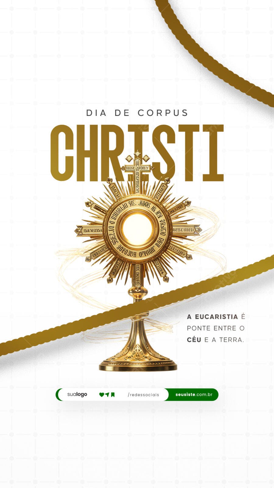 Flyer Dia de Corpus Christi PSD Editável