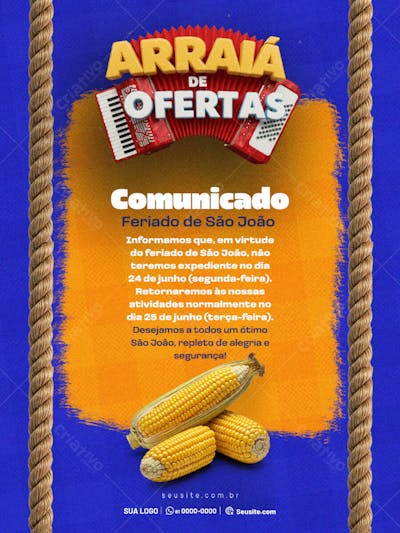 FEED - COMUNICADO  - SÃO JOÃO 2