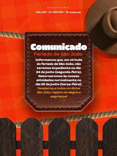 FEED - COMUNICADO  - SÃO JOÃO 4