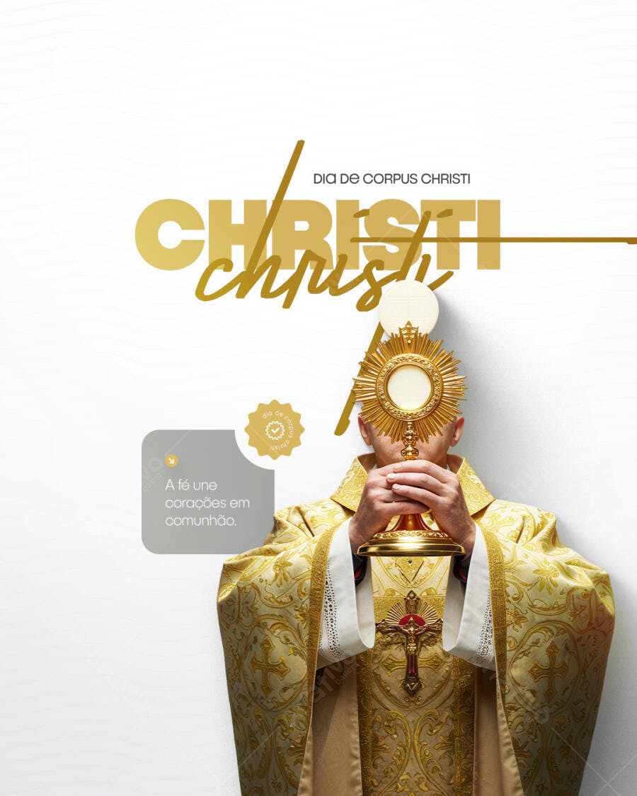 Post para Corpus Christi PSD Editável